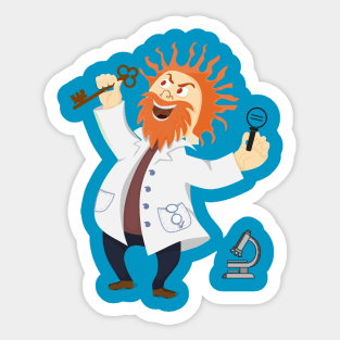 Crazy Scientist Sticker